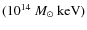 $(10^{14}~{M_{\odot}}~\rm keV)$
