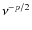 $\nu^{-p/2}$