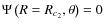 $\Psi\left(R=R_{c_2},\theta\right) = 0$