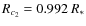 $R_{c_2}=0.992\: R_*$