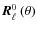 ${\vec R}_{\ell}^{0}\left(\theta\right)$