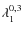 $\lambda _1^{0,3}$