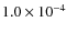 $1.0\times10^{-4}$