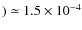 $)\simeq1.5\times10^{-4}$