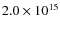 $2.0\times10^{15}$