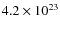 $4.2\times10^{23}$