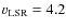 $v_{\rm LSR}=4.2$