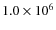 $1.0\times10^{6}$