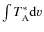 $\int T^*_{\rm A} {\rm d}v$