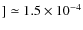 $] \simeq1.5\times10^{-4}$