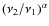 $(\nu_{2}/\nu_{1})^{\alpha}$