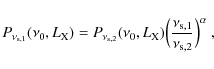 \begin{displaymath}P_{\nu_{{\rm s},1}}(\nu_0, L_{\rm X})=
P_{\nu_{{\rm s},{\rm 2...
...(\frac{\nu_{{\rm s},1}}{\nu_{{\rm s},{\rm 2}}}\Big)^{\alpha}~,
\end{displaymath}