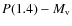$P(1.4)-M_{\rm v}$