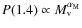 $P(1.4)\propto M_{\rm v}^{\alpha_{\rm M}}$