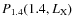 $P_{1.4}(1.4,L_{\rm X})$