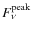 $F_{\nu}^{\rm peak}$