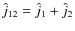 $\hat{j}_{12} = \hat{j}_1 + \hat{j}_2$