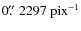 $0\hbox{$.\!\!^{\prime\prime}$ }2297~{\rm pix}^{-1}$
