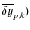 $\overline{\delta y}_{p,k})$