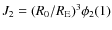 $J_2=(R_0/R_{\rm E})^3\phi_2(1)$