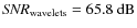 ${\it SNR}_{\rm wavelets} = 65.8~{\rm dB}$