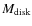 $M_{\rm {disk}}$