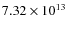 $7.32\times 10^{13}$