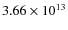 $3.66\times 10^{13}$