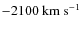$-2100~\ensuremath{{\rm km~s^{-1}}} $