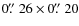 $0\hbox{$.\!\!^{\prime\prime}$ }26 \times 0\hbox{$.\!\!^{\prime\prime}$ }20$