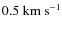 $0.5~\ensuremath{{\rm km~s^{-1}}} $