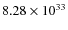 $8.28\times 10^{33}$