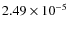 $2.49\times 10^{-5}$