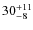 $30_{\rm -8}^{+11}$