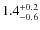 $1.4_{\rm -0.6}^{+0.2}$