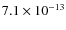 $7.1\times10^{-13}$