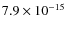 $7.9\times10^{-15}$