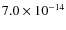 $7.0\times10^{-14}$