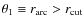 $\theta_1\equiv r_{\rm arc}> r_{\rm cut}$