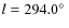$l=294.0\hbox {$^\circ $ }$