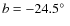 $b=-24.5\hbox {$^\circ $ }$