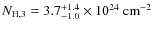 $N_{{\rm H},3}=3.7_{-1.0}^{+1.4} \times 10^{24}~{\rm cm}^{-2}$