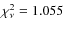 $\chi^2_{\nu} = 1.055$