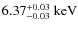 $\rm 6.37^{+0.03}_{-0.03}~keV$