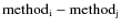 ${\rm method_i - method_j}$