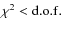 $\chi^2 < {\rm d.o.f.}$