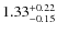 $1.33_{\rm -0.15}^{+0.22}$