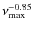 $\nu_{{\rm max}}^{-0.85}$