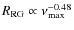 $R_{{\rm RG}} \propto \nu_{{\rm max}}^{-0.48}$