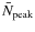 $\bar{N}_{{\rm peak}}$